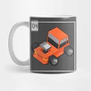 04 - Pixel Cars - Little Orange Mug